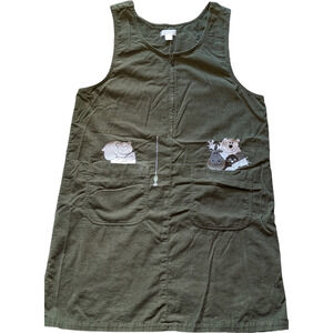 Christopher & Banks Women's Dress -with a cute bear, moose, beaver applique